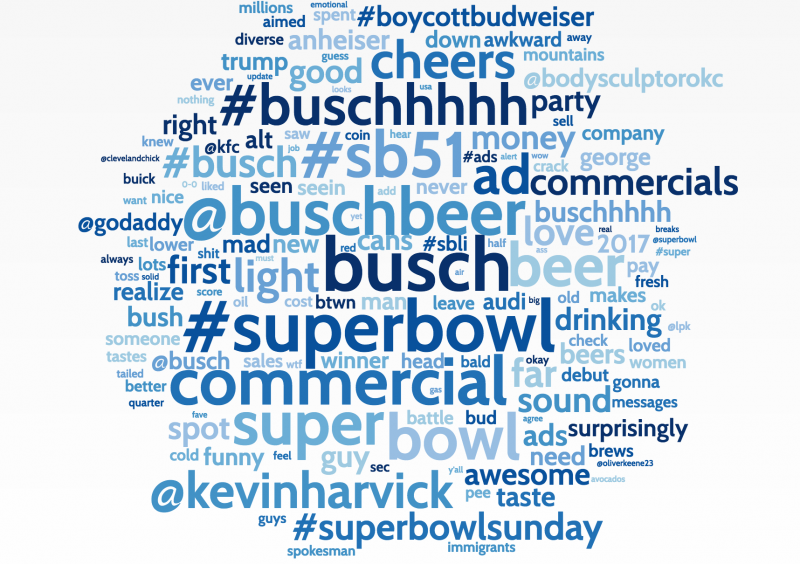 BUSCH BEER WORD CLOUD